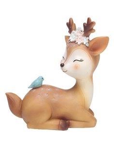 Ελαφάκι διακοσμητικό καφέ Υ11x9,5x5εκ.