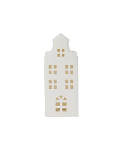 Σπιτάκι LED κεραμικό Υ23,5εκ τριγωνική στέγη