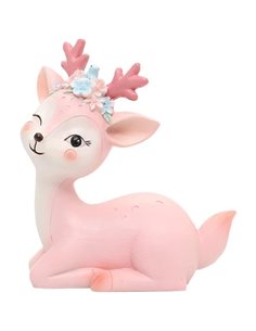 Ελαφάκι διακοσμητικό ροζ Υ11x9,5x5εκ.