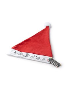 Σκούφος Άι Βασίλη με σχέδια ζωγραφικής Υ41x27εκ.