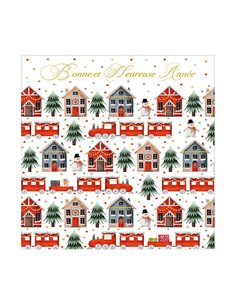 Χαρτοπετσέτες χριστουγεννιάτικες 16 τεμαχίων 33x33εκ. Σχέδιο 2