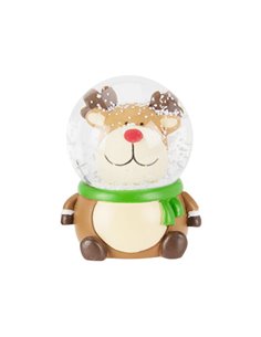 Χριστουγεννιάτικη χιονόμπαλα Τάρανδος Υ8,5×7×7εκ.