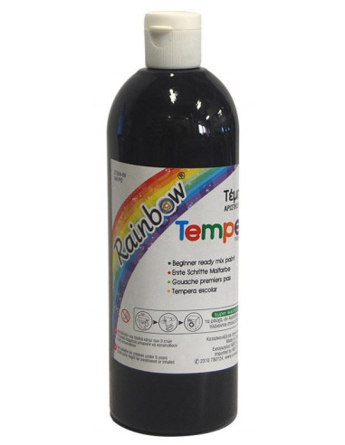 Rainbow τέμπερα μαύρη 500ml