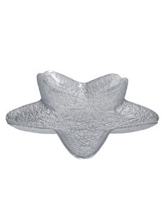 Γυάλινη πιατέλα αστέρι διάφανο ∅30xΥ4εκ.