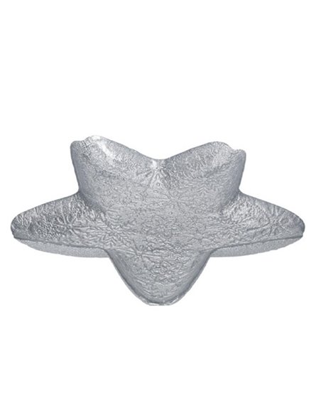 Γυάλινη πιατέλα αστέρι διάφανο ∅30xΥ4εκ.