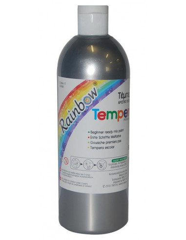 Rainbow τέμπερα ασημί 500ml