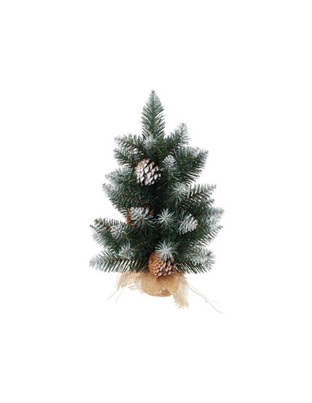 Χριστουγεννιάτικο δέντρο με λευκές άκρες 45εκ.