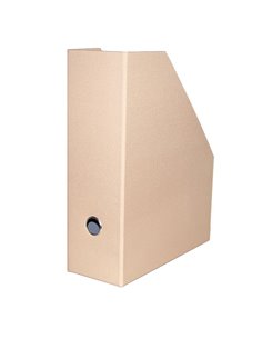 Νext θήκη περιοδικών σκληρή fabrics μπεζ Υ33x27x10εκ.