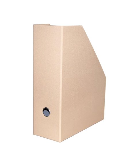 Νext θήκη περιοδικών σκληρή fabrics μπεζ Υ33x27x10εκ.