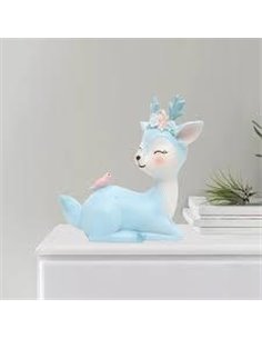 Ελαφάκι διακοσμητικό γαλάζιο Υ11x9,5x5εκ.