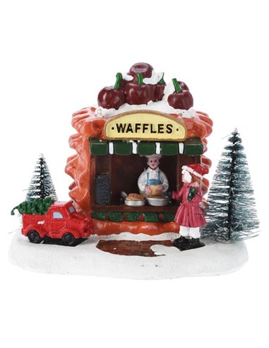 Σκηνή φωτιζόμενη "Waffle Shop"  Υ17x13,5x13εκ