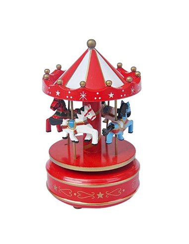 Καρουζέλ περιστρεφόμενο με μουσική, Υ19,5x10,5x10,5εκ.
