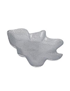 Γυάλινη πιατέλα χριστουγεννιάτικο δέντρο διάφανο 22,5x30,5x4,5εκ