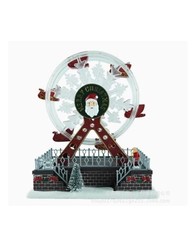 Ρόδα λούνα-παρκ με LED και μουσική, Υ29x28x17,5εκ.