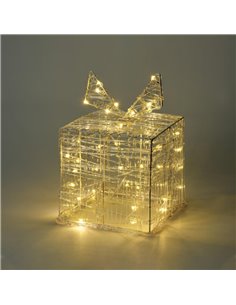 Χριστουγεννιάτικο διακοσμητικό δώρο με 30 LED 15 εκ.