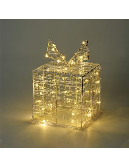 Χριστουγεννιάτικο διακοσμητικό δώρο με 30 LED 15 εκ.