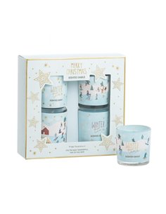 Αρωματικό κερί σετ 4 γυάλινα Fairytale 4,5×5,2εκ.