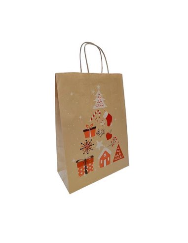 Next χάρτινη τσάντα "Christmas Tree craft" Υ35x26x12εκ.