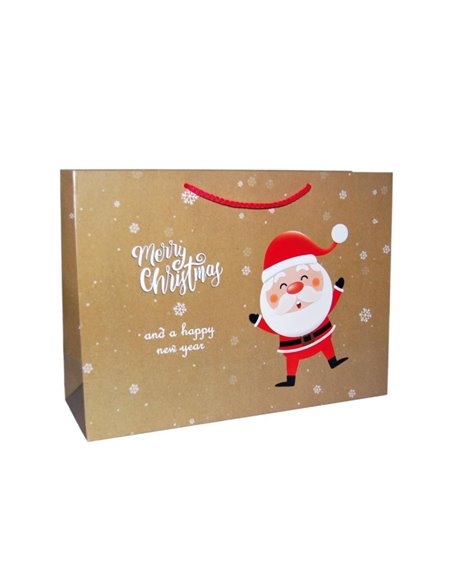 Next χάρτινη τσάντα Santa Claus Υ26x36x12εκ