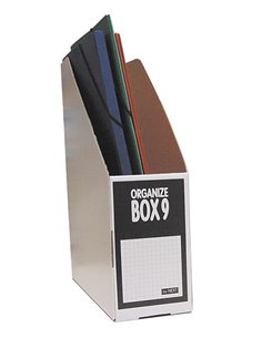 Next θήκη περιοδικών λευκή μαύρη Νο9 Υ32x28x9εκ.