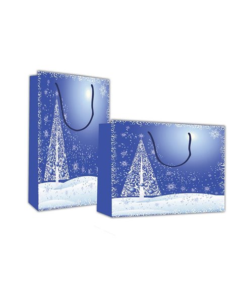 Next χάρτινη τσάντα Χριστουγεννιάτικο τοπίο Υ24x23x10