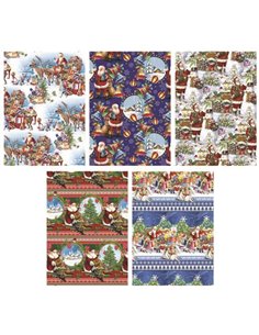 Χαρτί περιτυλίγματος ρολό 70x100εκ. "Χριστουγεννιάτικο mix 1" (P1_GW_161)