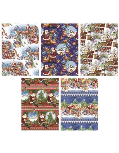 Χαρτί περιτυλίγματος ρολό 70x100εκ. "Χριστουγεννιάτικο mix 1" (P1_GW_161)