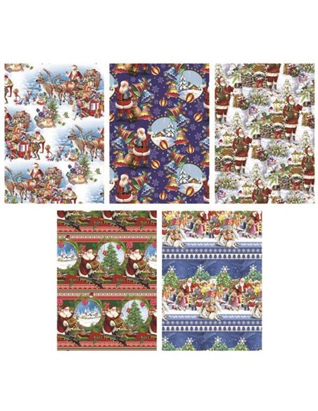 Χαρτί περιτυλίγματος ρολό 70x100εκ. "Χριστουγεννιάτικο mix 1" (P1_GW_161)