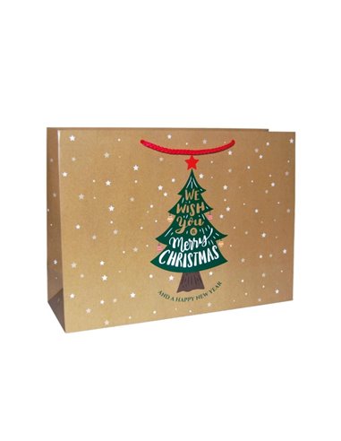 Next χάρτινη τσάντα Christmas tree Υ26x36x12εκ.