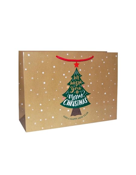 Next χάρτινη τσάντα Christmas tree Υ26x36x12εκ.