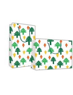 Next χάρτινη τσάντα Χριστουγεννιάτικα δέντρα Υ26x36x12