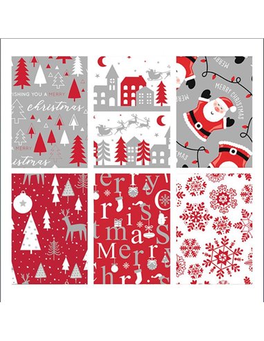 Χαρτί περιτυλίγματος ρολό 70x200εκ. Festive Joy 2