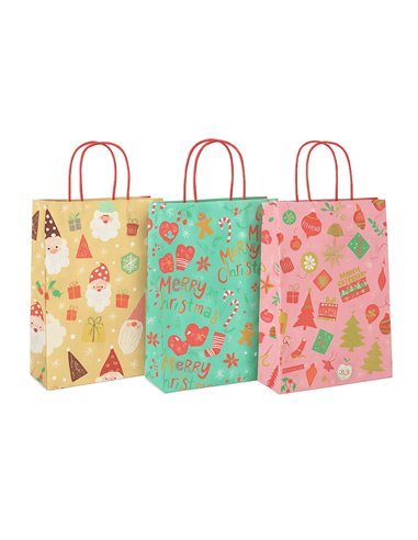 Χάρτινη τσάντα Υ34,5x25x8,5εκ. Sweet Xmas μεσαία
