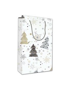 Next χάρτινη τσάντα Χριστουγέννων έλατα Υ41x24,5x9εκ