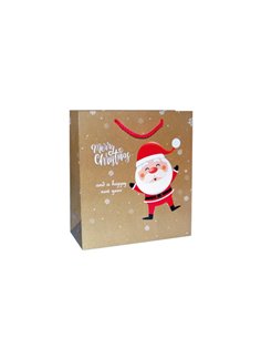 Next χάρτινη τσάντα Santa Claus Υ24x23x10εκ