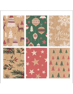 Χαρτί περιτυλίγματος craft ρολό 70x200εκ. Natural Holiday 1