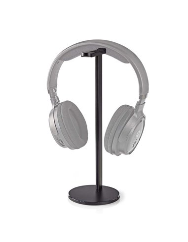 NEDIS HPST200BK Headphones Stand Aluminium Design 98 x 276mm Black