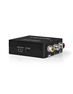 NEDIS VCON3456AT Composite Video to HDMI Converter 1-Way - 3x RCA (RWY) HXDMI Ou