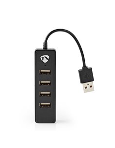 NEDIS UHUBU2420BK USB Hub 4-Port USB 2.0 Black