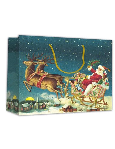 Next χάρτινη τσάντα Άγιος Βασίλης Υ40x46x14