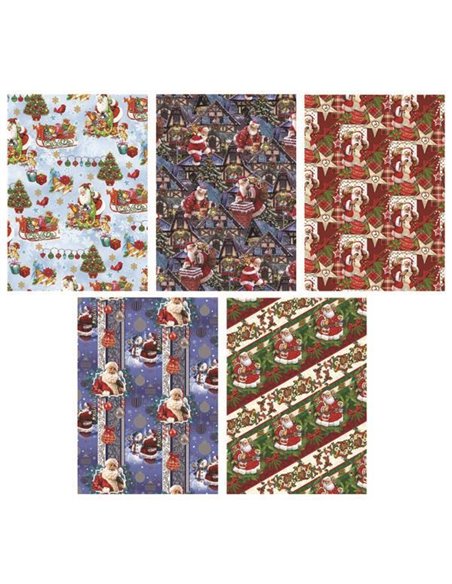 Χαρτί περιτυλίγματος ρολό 70x100εκ. "Χριστουγεννιάτικο mix 3" (P1_GW_225)