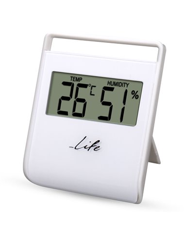 LIFE FLEXY Thermometer with hygrometer,White