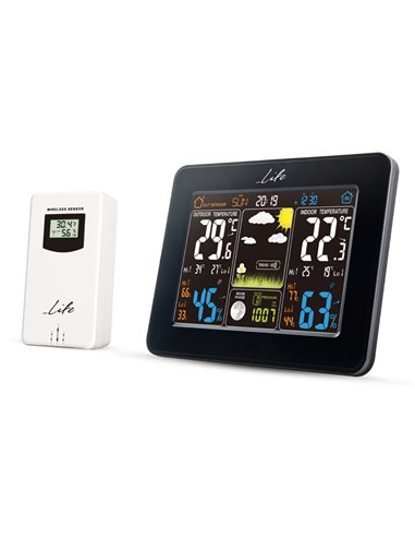 LIFE Rainforest Weather station with adaptor & wireless outdoor sensor