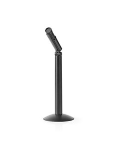 NEDIS MICSJ100BK Wired Microphone Stand Adjustable Angle 3.5 mm