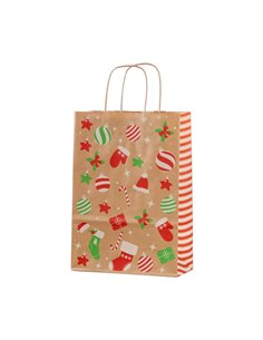 Next χάρτινη τσάντα "Christmas Joy craft" Υ22x18x8εκ.