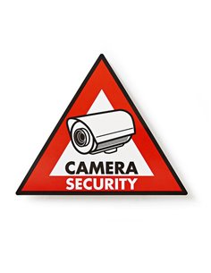 NEDIS STCKWC105 Warning Sticker Camera Security symbol Set of 5 pieces