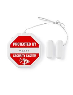 NEDIS ALRMGBD20WT Slim Glass Break Detector Alarm For Doors / Windows Built-In S