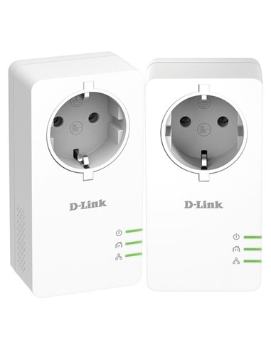D-LINK DHP-P601AV POWERLINE AV2 1000 HD GIGABIT PASSTHROUGH STARTER KIT