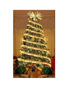 Φωτιζόμενη γιρλάντα χριστουγεννιάτικη χρυσή 3,8εκ. x 3μ.