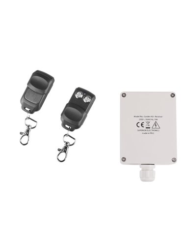 SUPERIOR GARDEN KIT RECEIVER WITH 2 REMOTE 433,92MHz